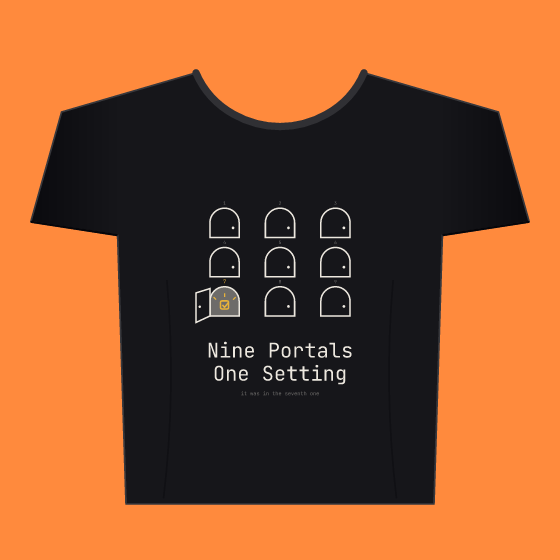 Nine Portals One Setting Tee
