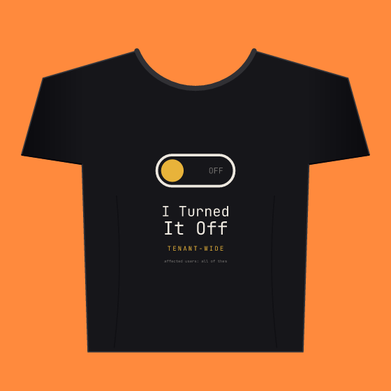 Turned It Off Tee